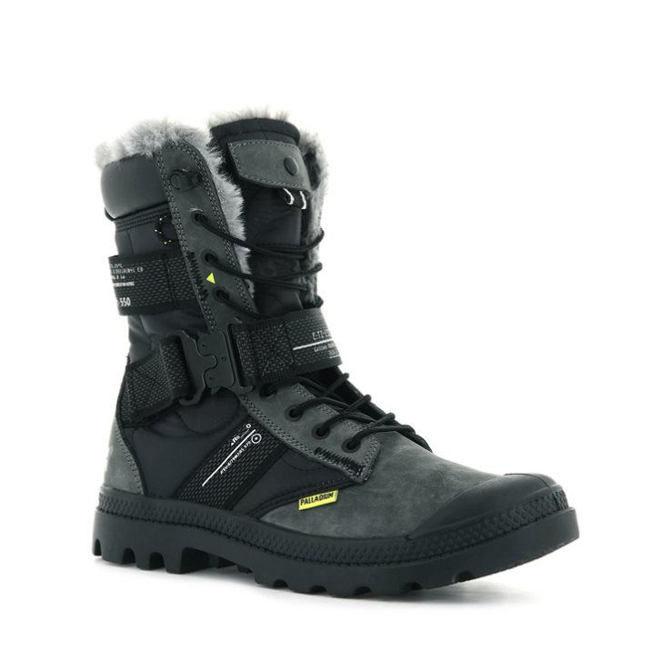 Bottes Palladium Pampa Europa Tactical Femme Noir | FR HFK026E